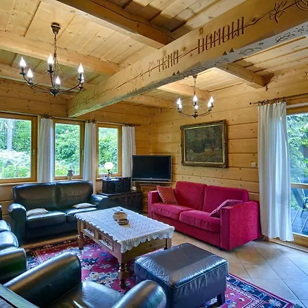 Dağ evi Regionalny Akwarela Centrum Sauna *
